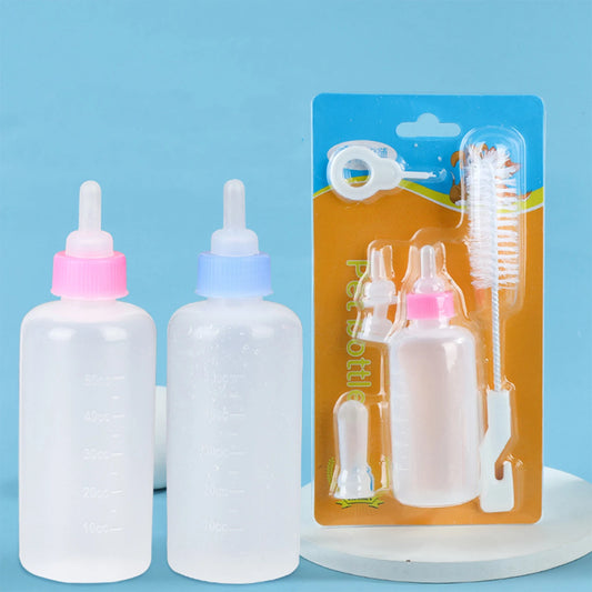 Ensemble biberon en silicone pour animaux de compagnie – Biberon de 60 ml et distributeur d'eau pour chiens et chats