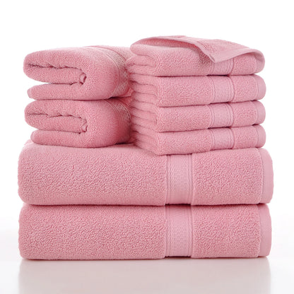 Towels 8 Piece Majestic Plush Luxury Towel Set, Cotton, Grey | Majestic - Bath Towel Set