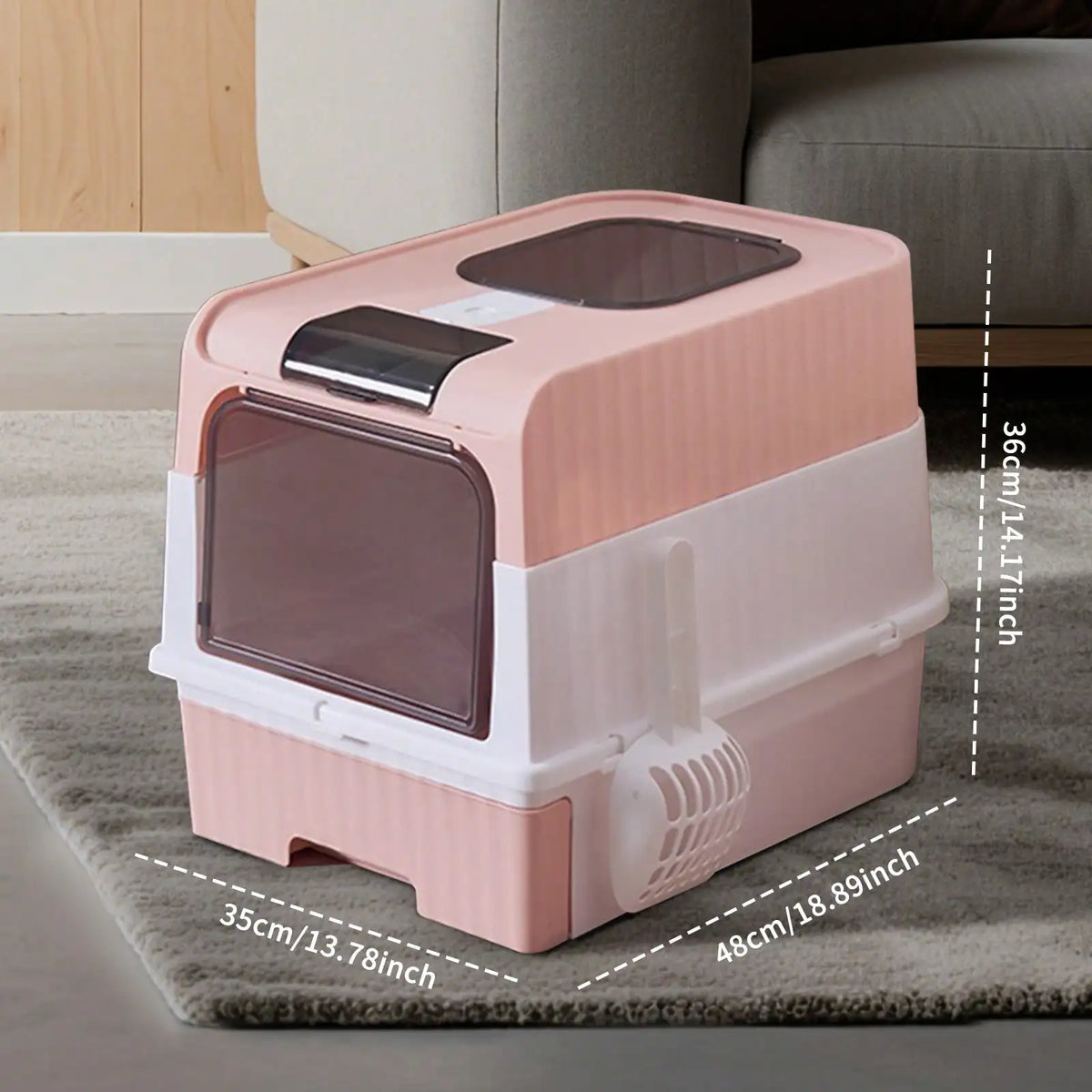 Enclosed Litter Tray with Sifting Scoop Kit