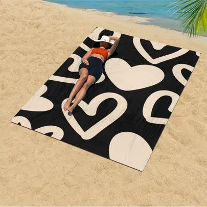 Leopard Print Quick-Dry Microfiber Beach Towel — Sports & Travel