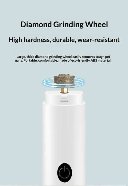 Quiet Electric Nail Grinder with LED Light & Safety Guard