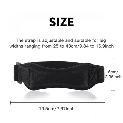 1 Piece Knee Patellar Tendon Knee Strape Brace Adjustable Shock Absorption Compression Knee Pad Sleeve for Basketball