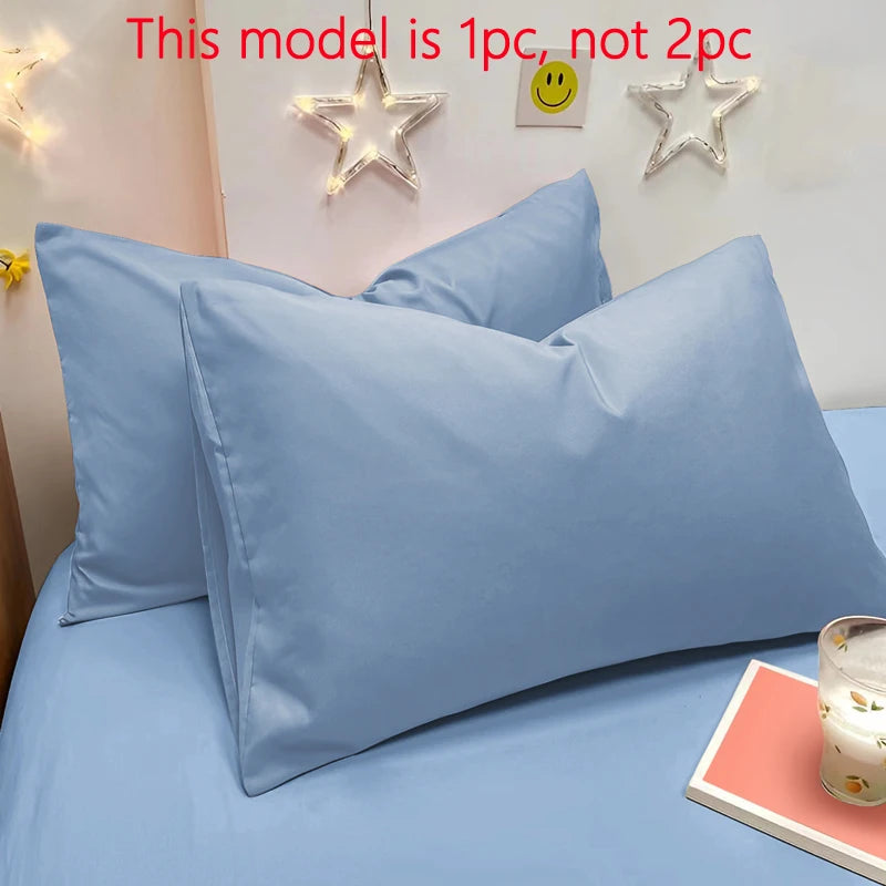 Matte Solid Black Pillowcase, Pocket Sealed