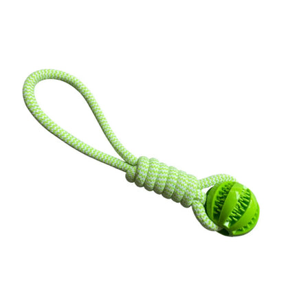 Bite-Resistant Cotton Rope Treat Ball for Dogs
