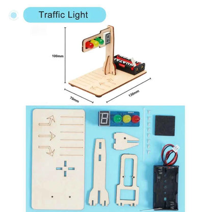 DIY Science Toys Children Educational STEM Kits Car Dinosaur Model Technologia Experimental Tool Wood Puzzle Games School Supply