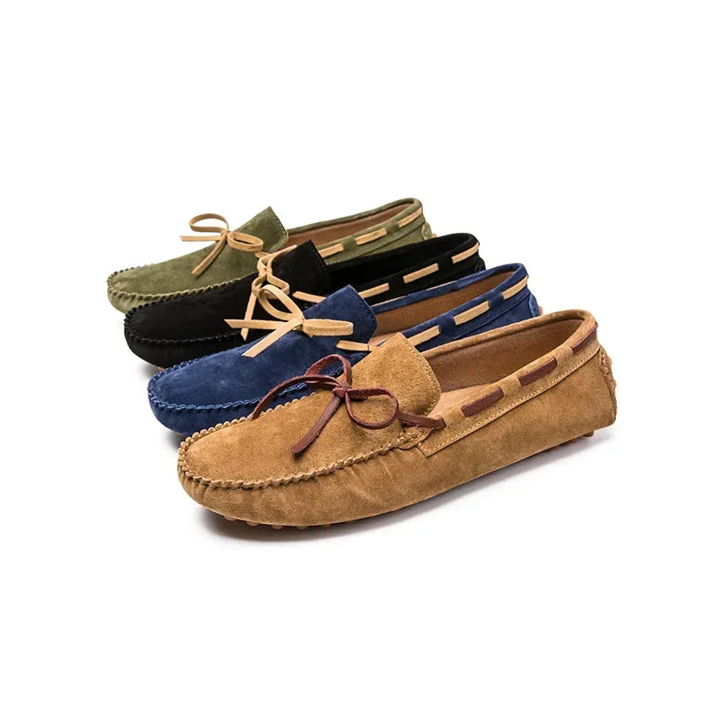 Men's Italian Leather Loafers | Luxury Formal Slip-On Moccasins Driving Shoes