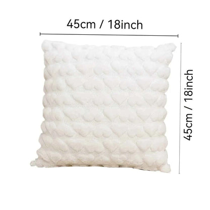 1pc Modern Solid Color Love Plush Throw Pillow Cover,Valentine's Day Cushion Cover,Home , Room,Bedroom,Living Room,Sofa Decor