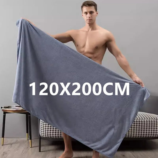 Ultra absorbent ultra-fine fiber bath towel, soft and fast drying, oversized