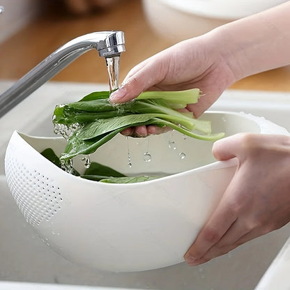 Rice Drainage Basket & Multi-Purpose Kitchen Sieve – Fruit, Vegetable & Food Strainer