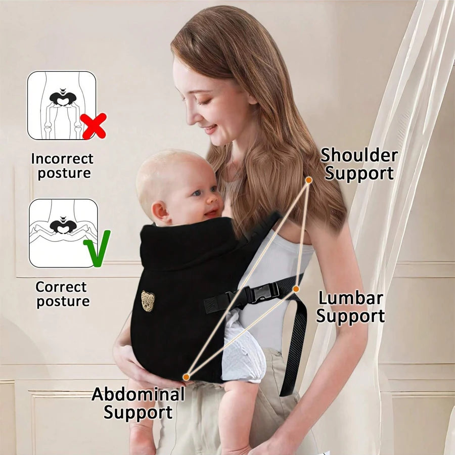 Ergonomic 4-in-1 Baby Carrier, Adjustable Straps