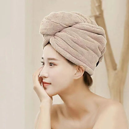 Quick-Dry Hair Towel Turban, Microfiber Wrap