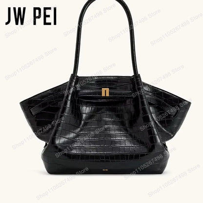 Quiet Luxury Trapeze Tote, Pebbled Vegan Leather