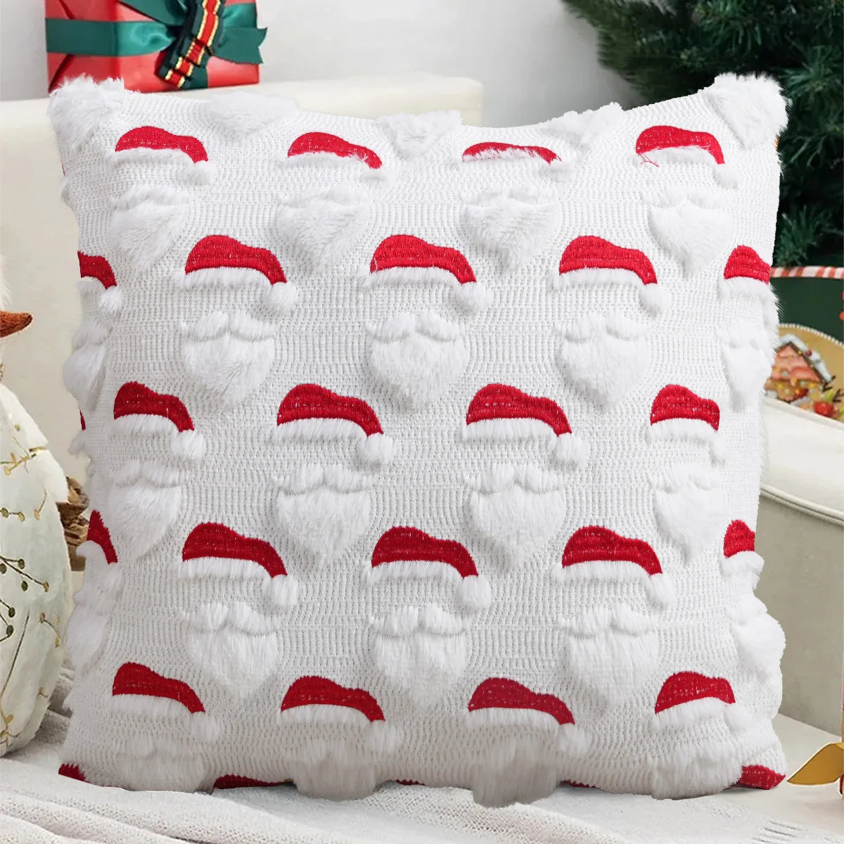 Knitted Spring Tree Decorative Throw Cushion Cover