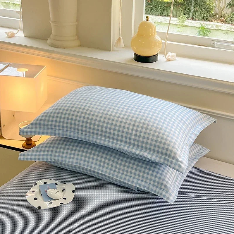 Plaid Envelope Pillowcase Set, 2-Piece, 48x74cm