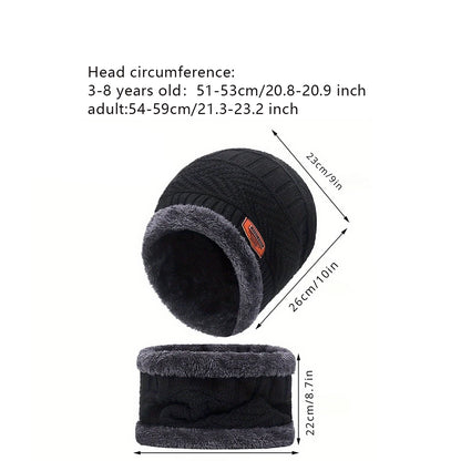 2/4pcs sets Winter Warm Velvet men Hat Scarf Gloves Set For men and women Girls Outdoor Riding Hat Beanies Neck Protection Scarf