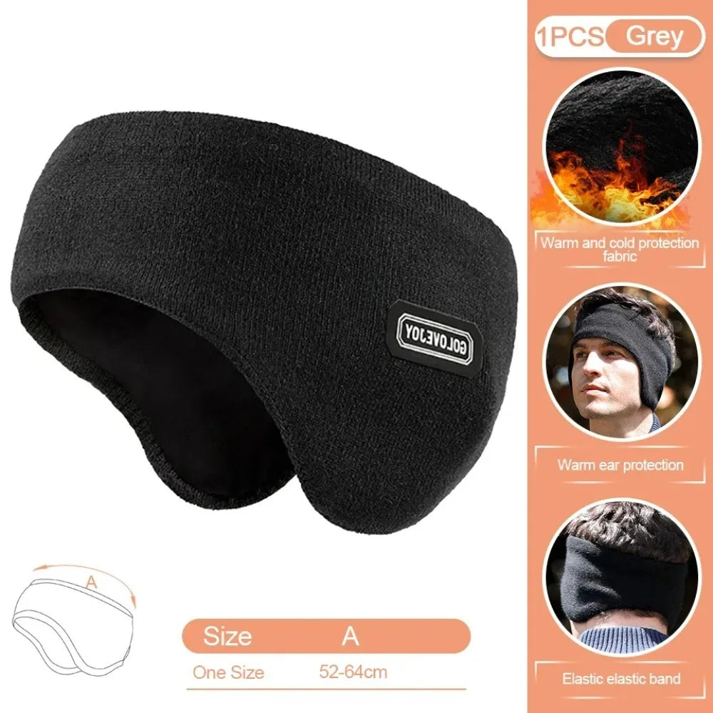 Winter Men's Padded And Thickened Ear Warmers To Prevent Cold And Wind Warm Ear Muffs