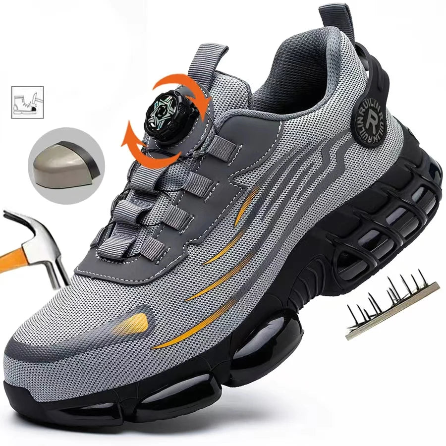 Men’s Safety Work Shoes — Steel Toe, Puncture-Proof & Anti-Smash