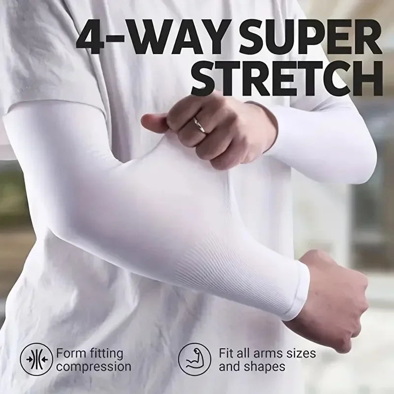 3 Pairs Breathable Sun Protection Sleeves UV Protective Arm Covers Uses for Sports Driving Outdoor Adventures Shield
