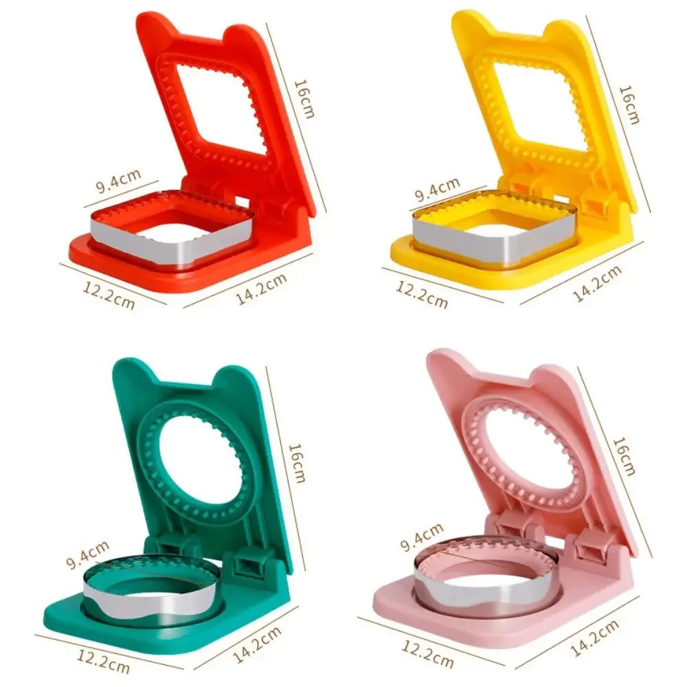 Stainless Steel Sandwich Cutter & Bread Mold Set – Fun DIY Shapes for Lunch Boxes