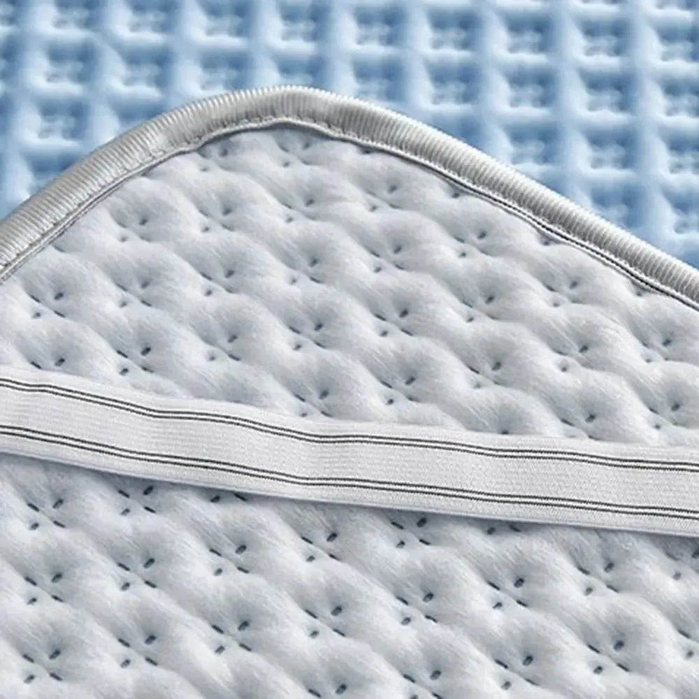 Summer Cooling Mattress Pad – Breathable Ice Silk Bed Mat, Washable & Skin-Friendly