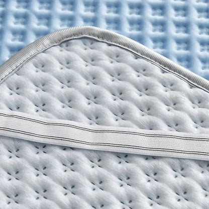 Summer Cooling Mattress Pad – Breathable Ice Silk Bed Mat, Washable & Skin-Friendly