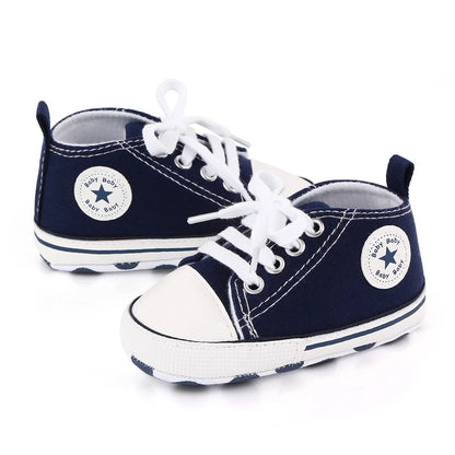 Classic Canvas Sneakers, Soft Sole First Walkers