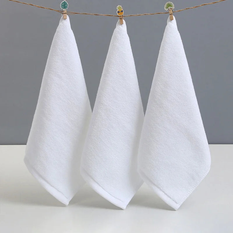 6-Count Disposable Cotton Square Towels — Salon, Daycare & Home