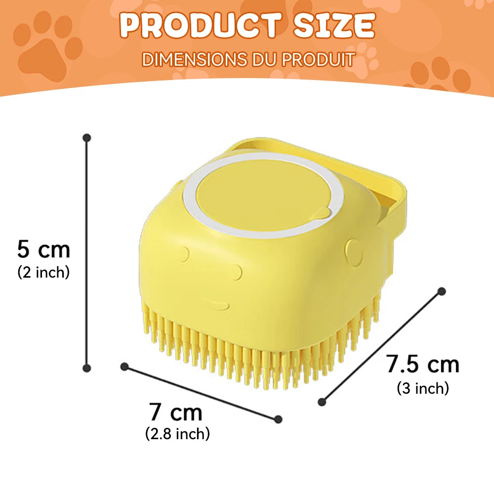 Silicone Bathing Brush with Shampoo Dispenser