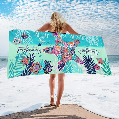 Large Microfiber Beach Towel Quick Dry Sun Protection Absorbent Bath Towel