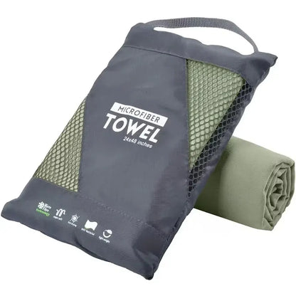 Quick-Dry Microfiber Sports Towel — Ultra Absorbent, Compact & Sandproof