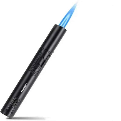 4PC/1PC Honest Metal Windproof Torch Gas Lighter,  Refillable Pen Jet Flame Igniter for Kitchen BBQ Candle Camping Men's Gadget