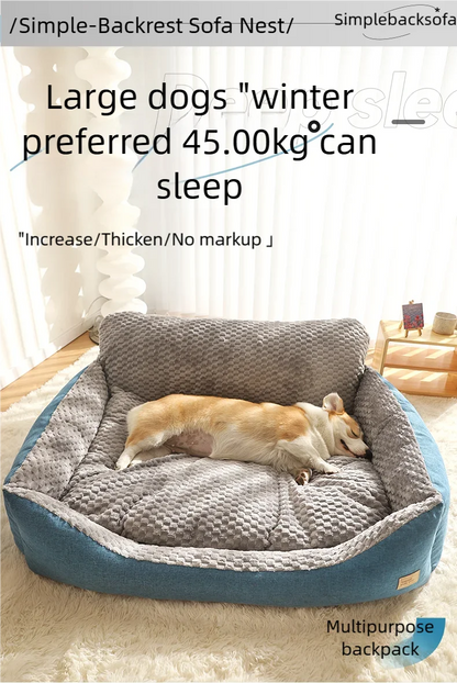 XXL Extra-Large Dog Sofa Bed — 47x37" Soft Mattress for All Seasons