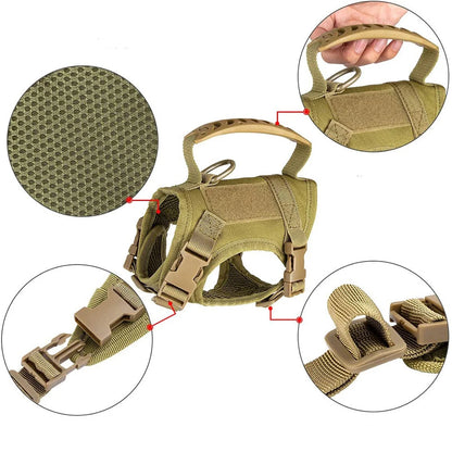 600D Tactical Training Vest for Cats & Small Dogs
