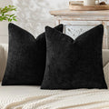 Dark Green Chenille Decorative Cushion Cover