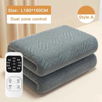Smart Dual zone Electric blanket Wide 150cm/180cm/200cm Knitted Sofa Bed Cover Bedspreads Home for Hotel bed sheets Thin Blanket