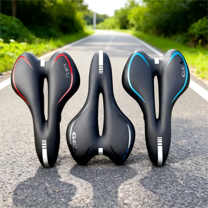 Shockproof Comfort PU Leather Bicycle Saddle Sponge-Filled Time Trial Cycling Seat for Enhanced Riding Experience