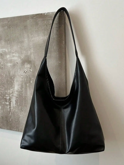 Large Capacity Solid Color Shoulder & Tote Bag