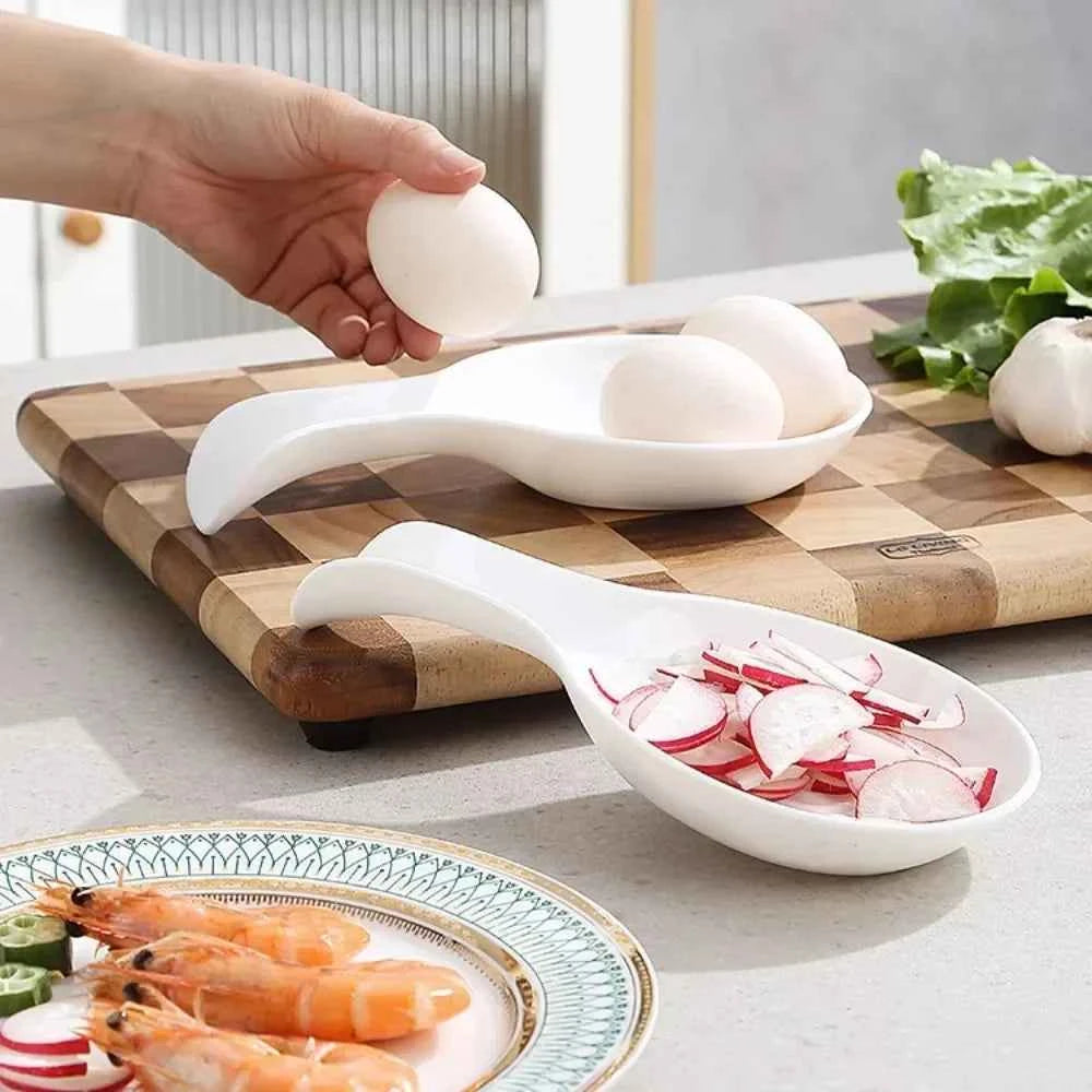 Multi-Function PP Spoon Rest Heat-Resistant Cooking Spoon Holder  Large Storage Shelves Kitchen Accessories