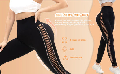 2-Pack Women’s High Waist Butt Lifting Seamless Yoga Leggings