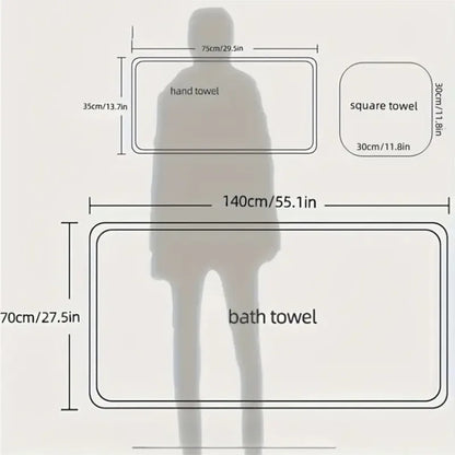 70x140cm Thick Ultra Soft Bath Towel — Quick-Drying & Durable