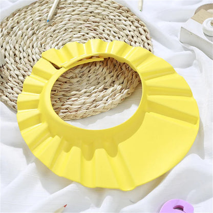 3 Colors Children Adjustable Safe Shampoo Shower Cap Bath Protection Soft EVA Caps Baby Hats Waterproof Wash Hair Shield