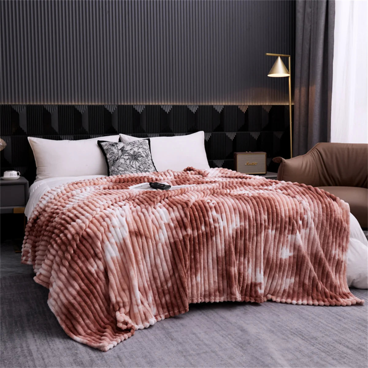 Throw Blanket for Sofa Winter Blanket King Size Home Warm Plaid Comforter Bedspread Bedding Sheet