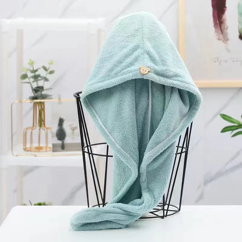 Quick-Dry Hair Towel Turban, Microfiber Wrap
