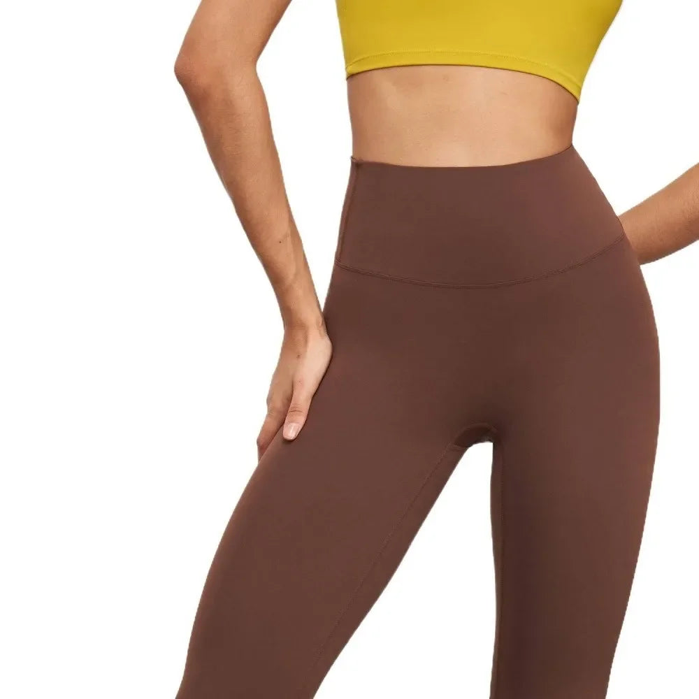 Women’s High Waist Butt Lift 7/8 Yoga Leggings — Naked Feeling