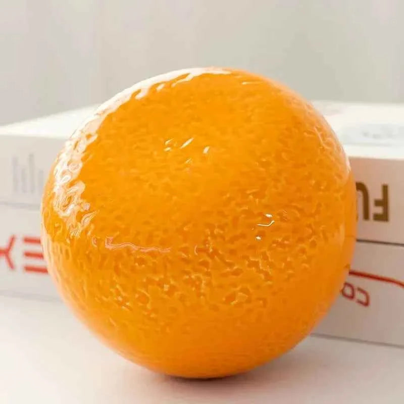 Orange Vase Orange Ceramic Desktop Mini Tea Can Cute Ceramic Indoor Flower Pot