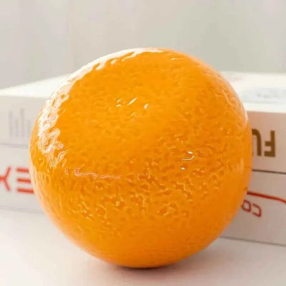 Orange Vase Orange Ceramic Desktop Mini Tea Can Cute Ceramic Indoor Flower Pot