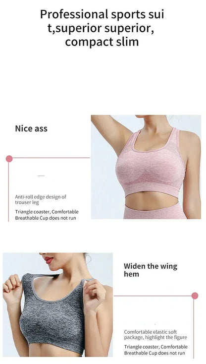Women’s Seamless Yoga Set — Sports Bra, Shorts & Leggings