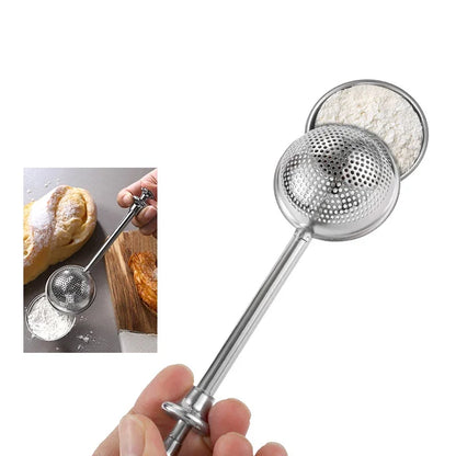 Stainless Steel Matcha & Icing Sugar Sieve – Fine Mesh Powder Duster for Baking