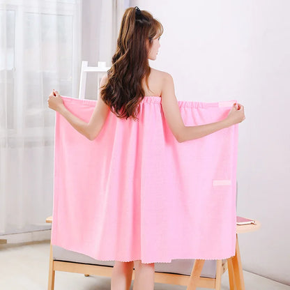 Womens Bath Towels Girls Wearable 135x80cm Fast Drying Bathing Beach Spa