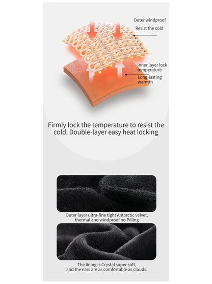 Winter Men's Padded And Thickened Ear Warmers To Prevent Cold And Wind Warm Ear Muffs